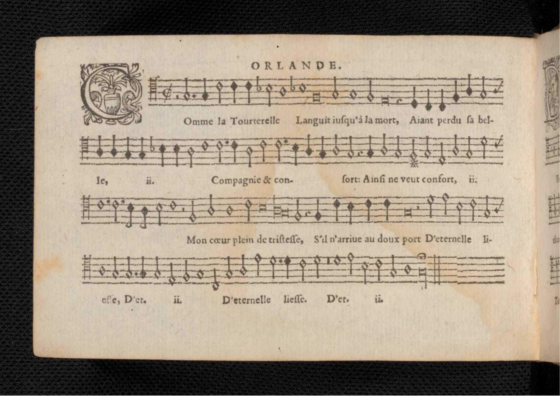 1576 - [Pierre de Saint-André] - Trésor de musique d’Orlande de Lassus Tenor - KBR Bruxelles