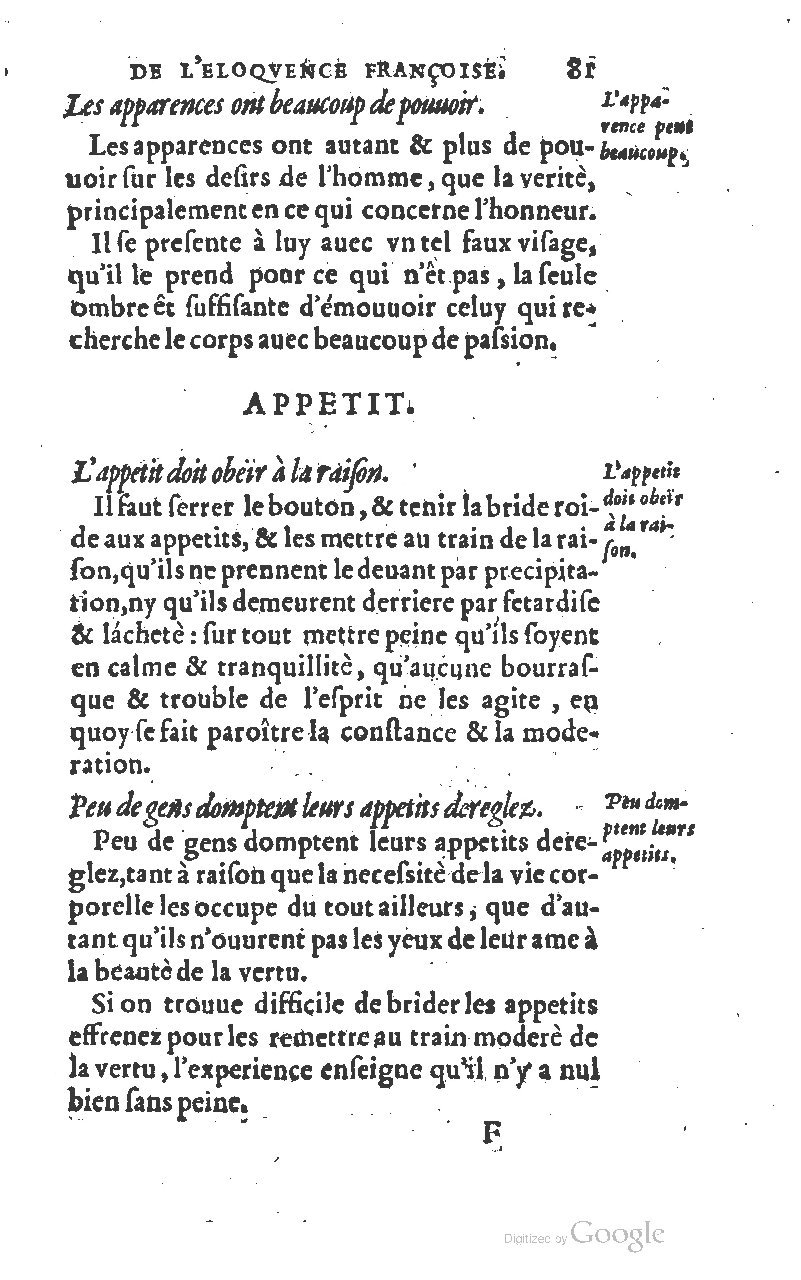 1610 - Louis Coste - Trésor de l’éloquence française (Seconde partie) - BM Lyon