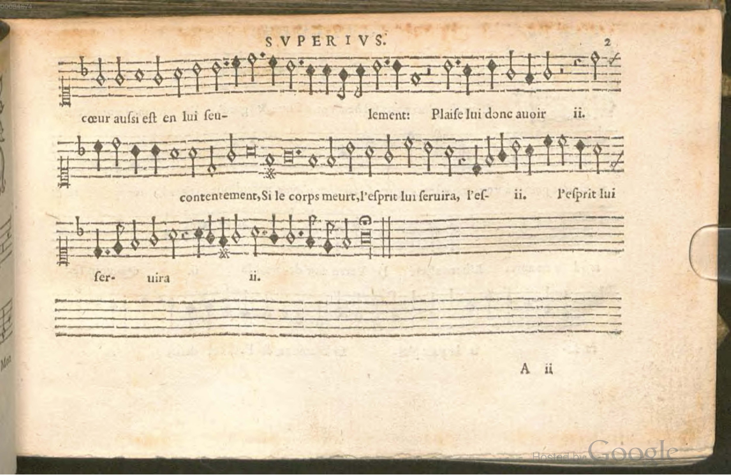 1576 - [Pierre de Saint-André] - Trésor de musique d’Orlande de Lassus Superius - BSB Munich