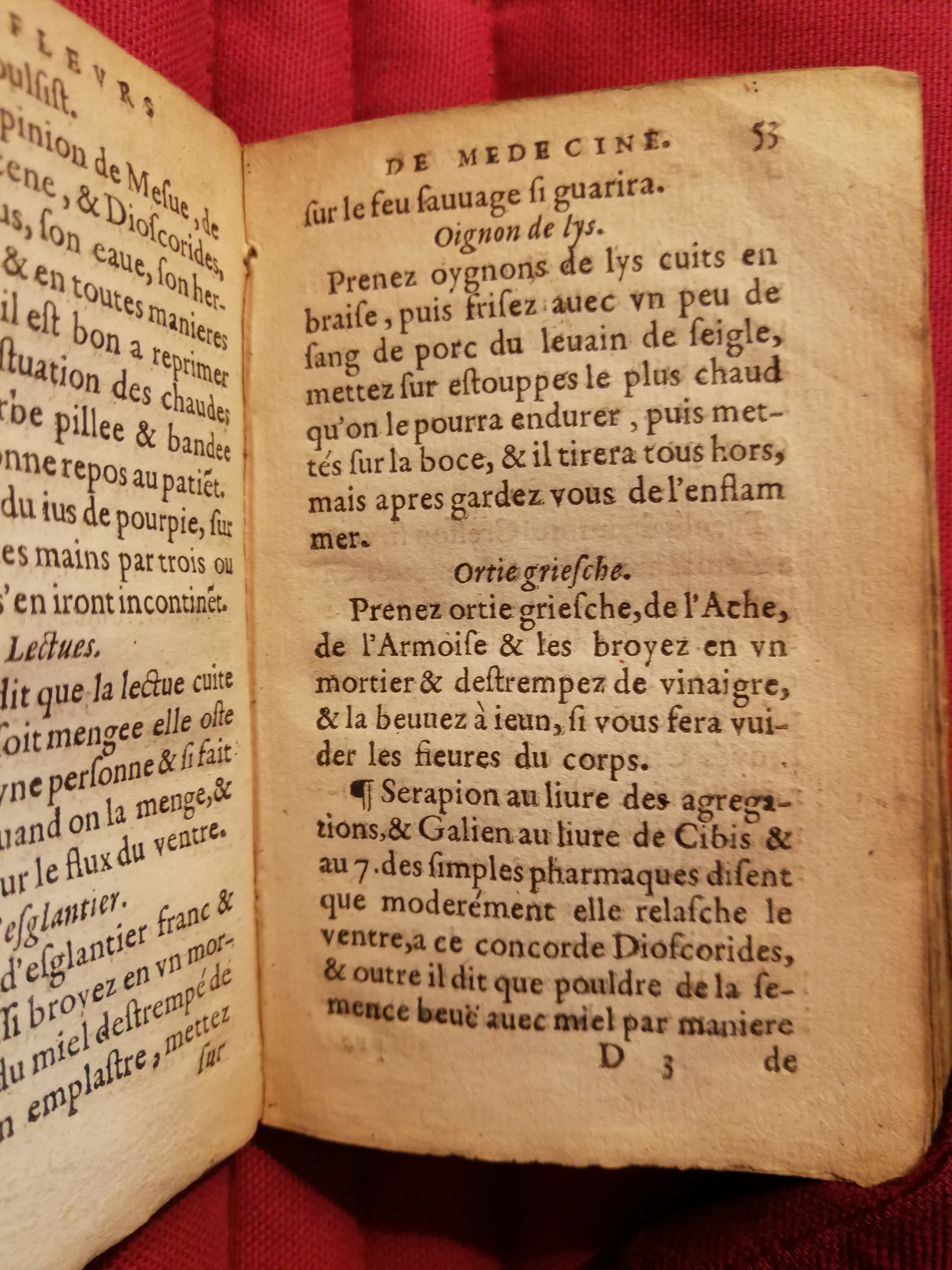 1586 - Benoît Rigaud - Trésor des fleurs et secrets de médecine - Sainte-Geneviève
