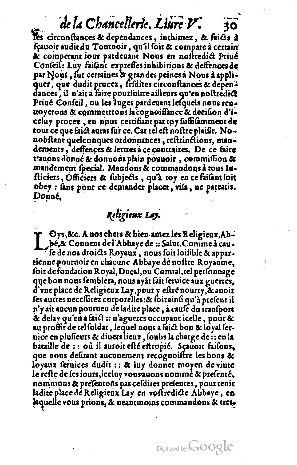 1614 - Jean Richer - Trésor du nouveau style et protocole de la chancellerie de France - BSB Munich