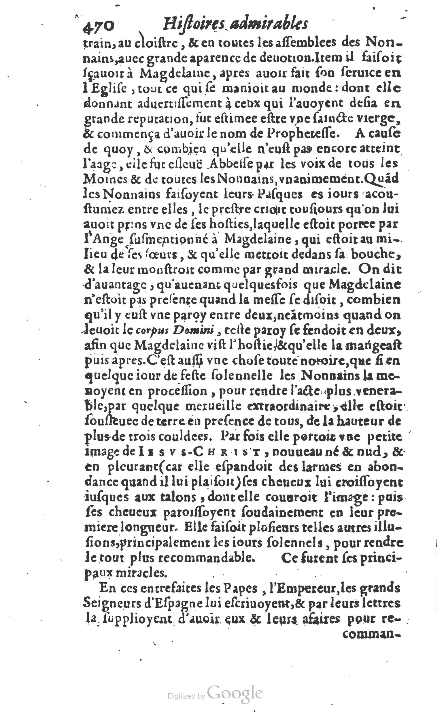 1610 - Paul Marceau - Trésor d’histoires admirables et mémorables - Princeton