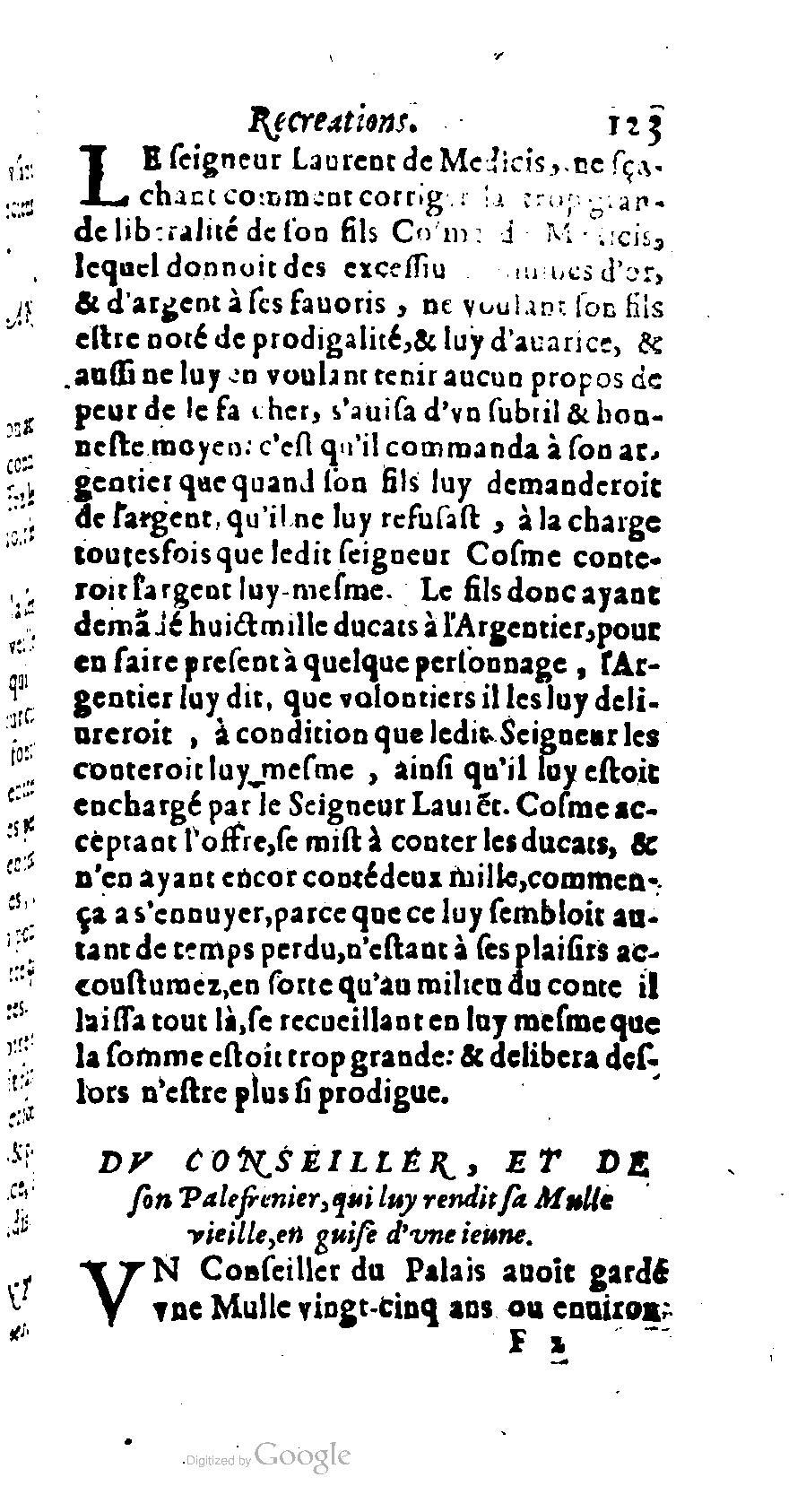 1611 - Romain de Beauvais - Trésor des récréations - BM Lyon 1611 - Romain de Beauvais - Trésor des récréations - BM Lyon