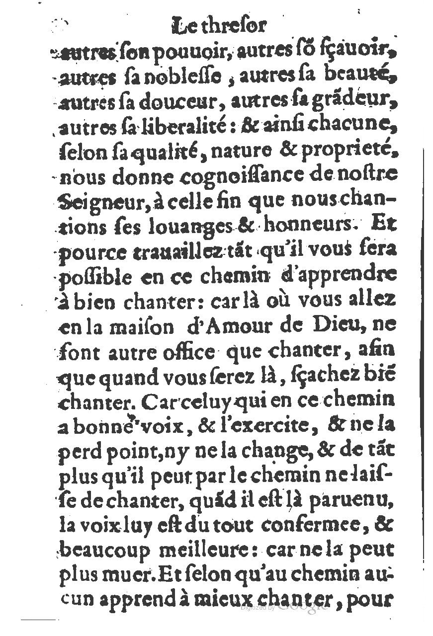 1578 - Guillaume Chaudière - Trésor de dévotion traitant de plusieurs belles vertus - BM Lyon