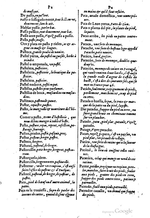 1621 - Adrian Tiffaine - Trésor des deux langues espagnole et française - BM Lyon