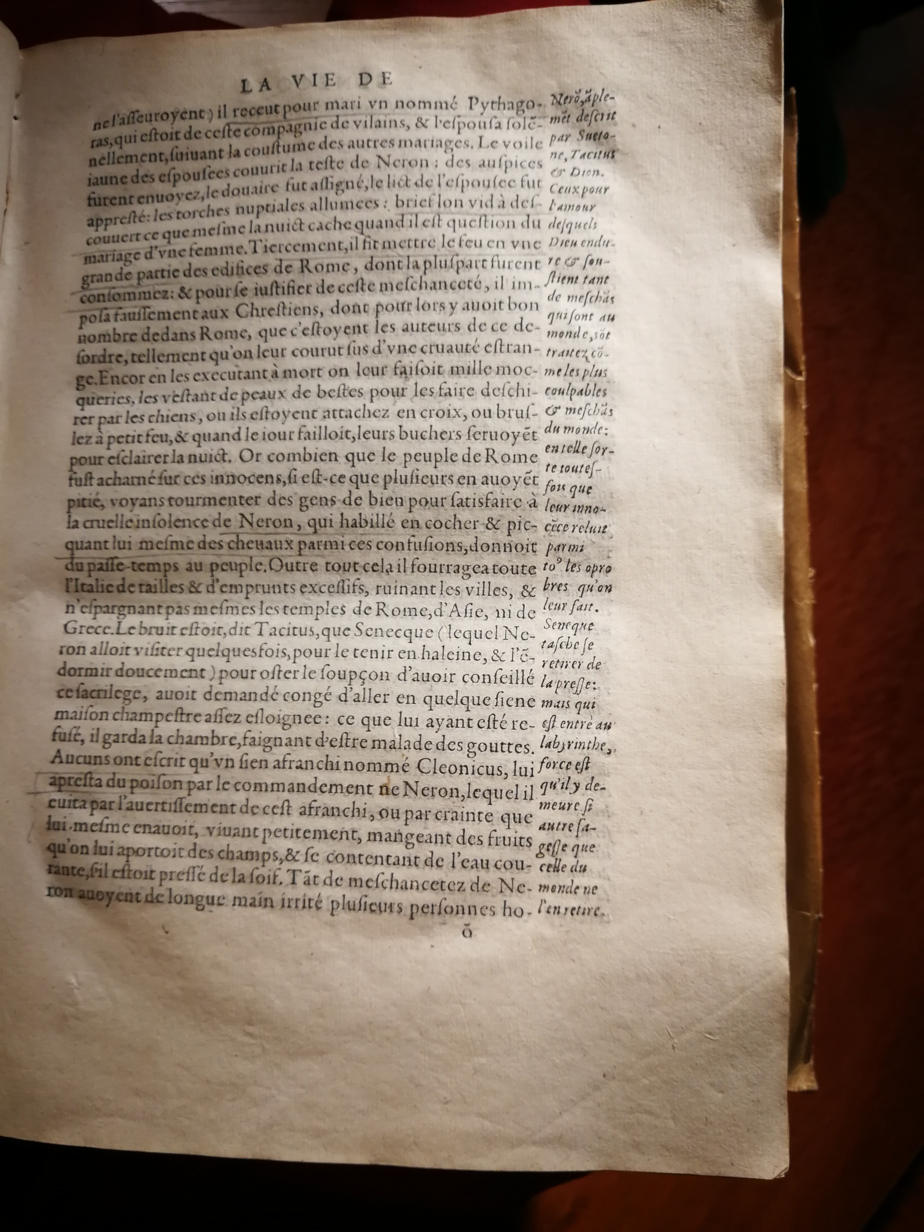 1595 - Jean Houzé - Œuvres morales et mêlées de Sénèque, Trésor de philosophie morale - T. 1 - BnF