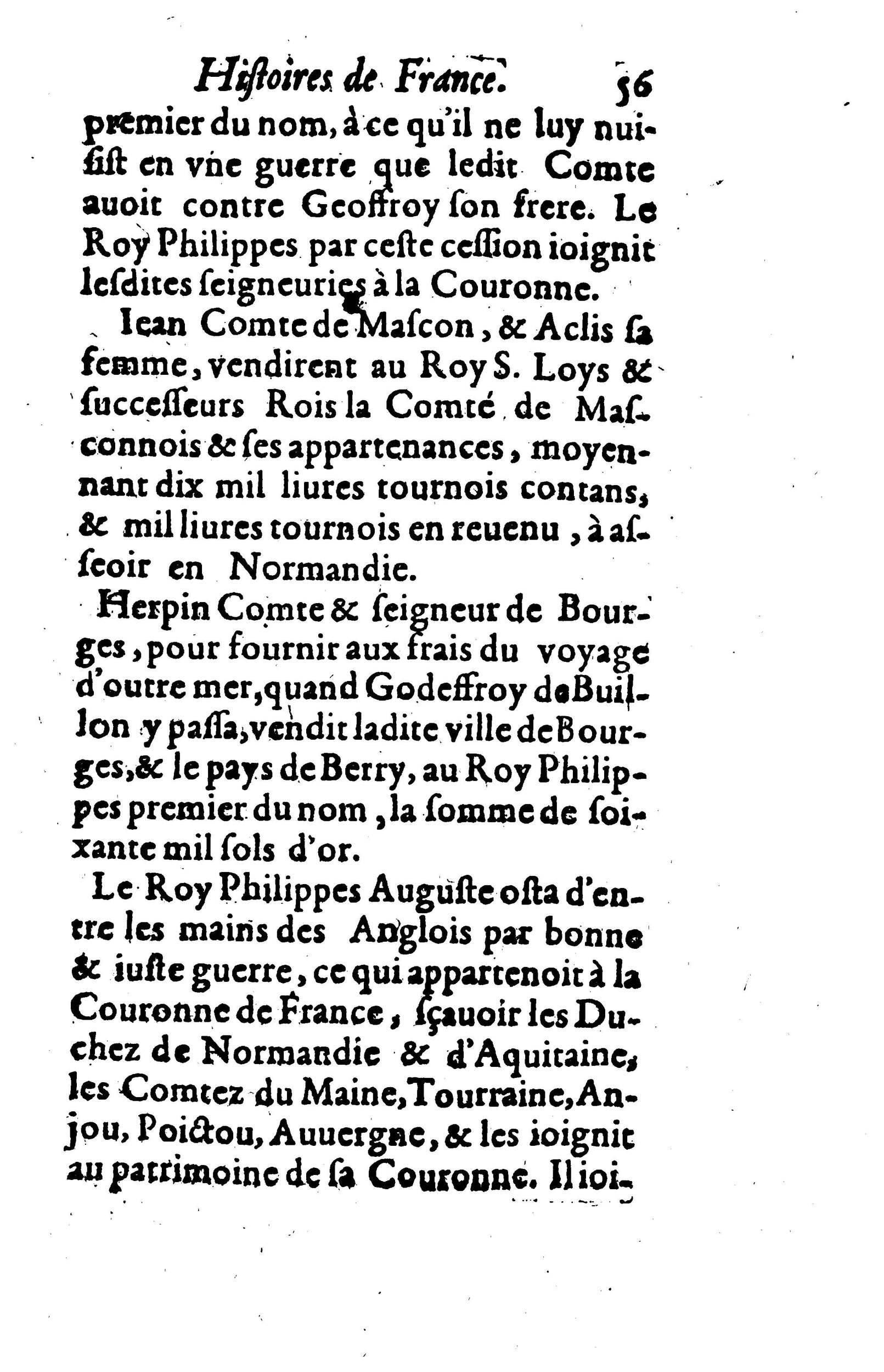 1617 - Jean Corrozet - Trésor des histoires de France - BM Lyon