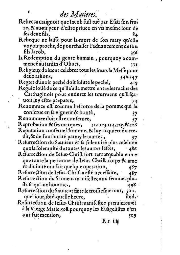1607 - Nicolas Du Fossé - Trésor quadragésimal - T 02 - BM Lyon