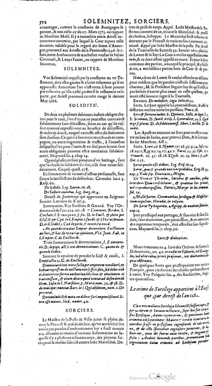 1629 - Veuve Nicolas Buon - Trésor du droit français (21754 T. 3) - BM Lyon