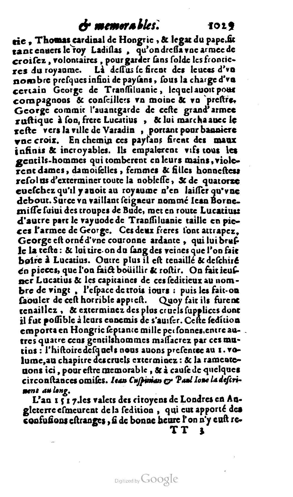 1620 - Samuel Crespin - Trésor d’histoires admirables et mémorables - BCU Lausanne