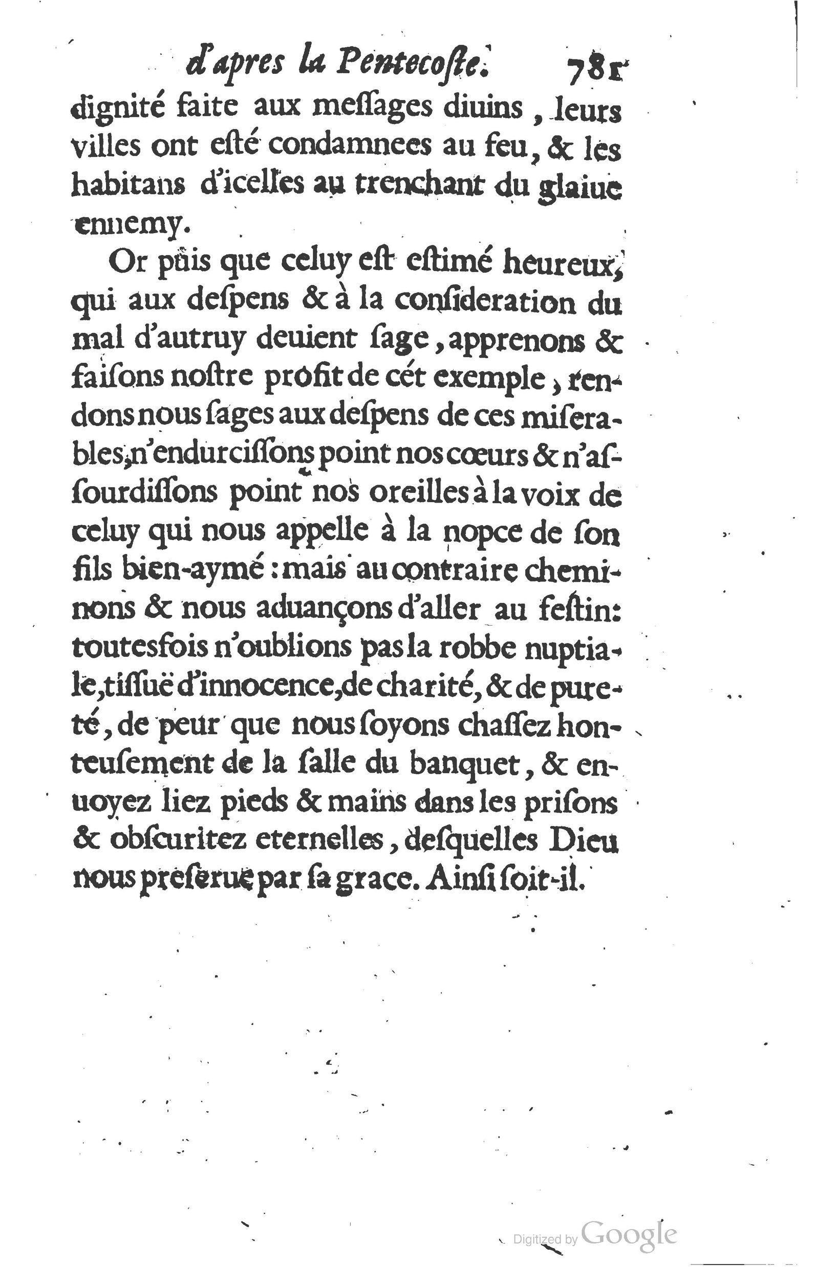 1629 - Manassés de Préaulx - Sermons ou Trésors de la piété chrétienne - BM Lyon