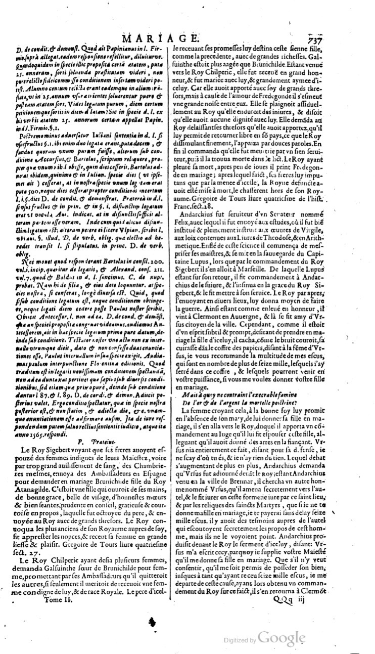 1629 - Veuve Nicolas Buon - Trésor du droit français (21754 T. 2) - BM Lyon