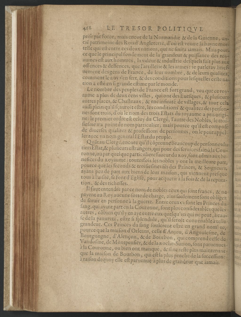 1608 - Nicolas Du Fossé - Trésor politique - BnF Tolbiac