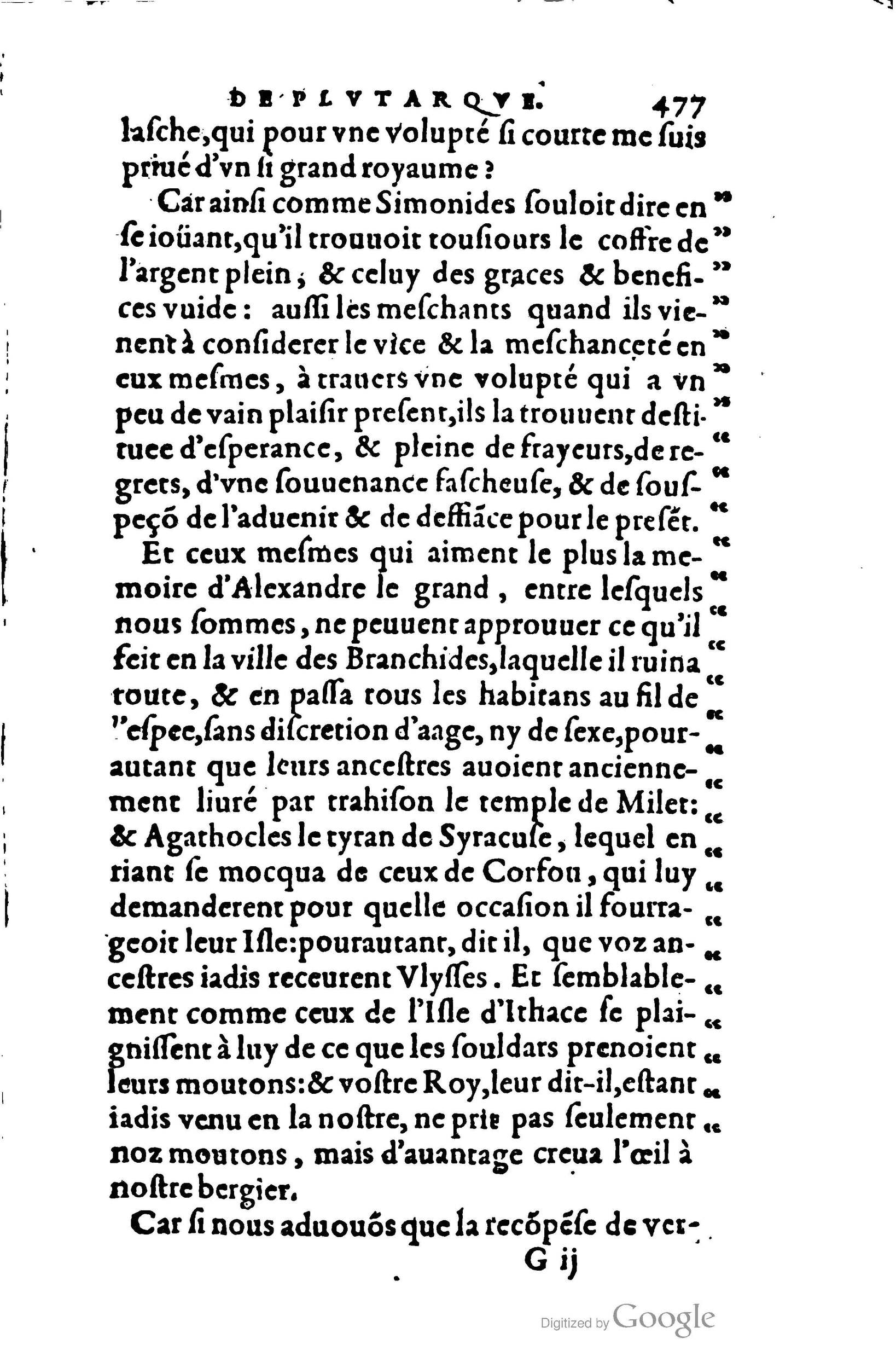 1578 - Jean Poupy - Trésor des morales de Plutarque - BSB Munich