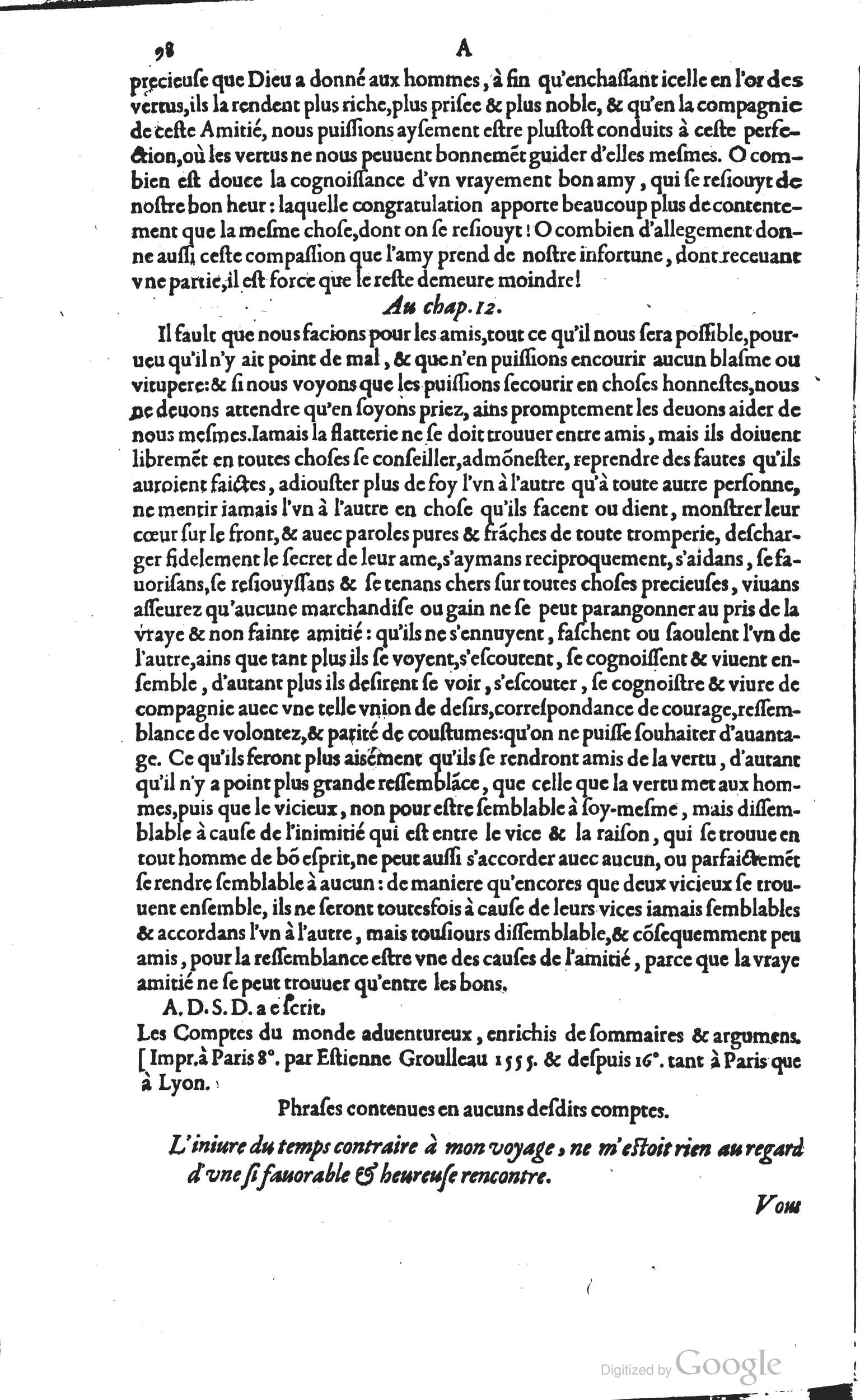 1585 - Barthélemy Honorat - Bibliothèques françaises - BSB Munich