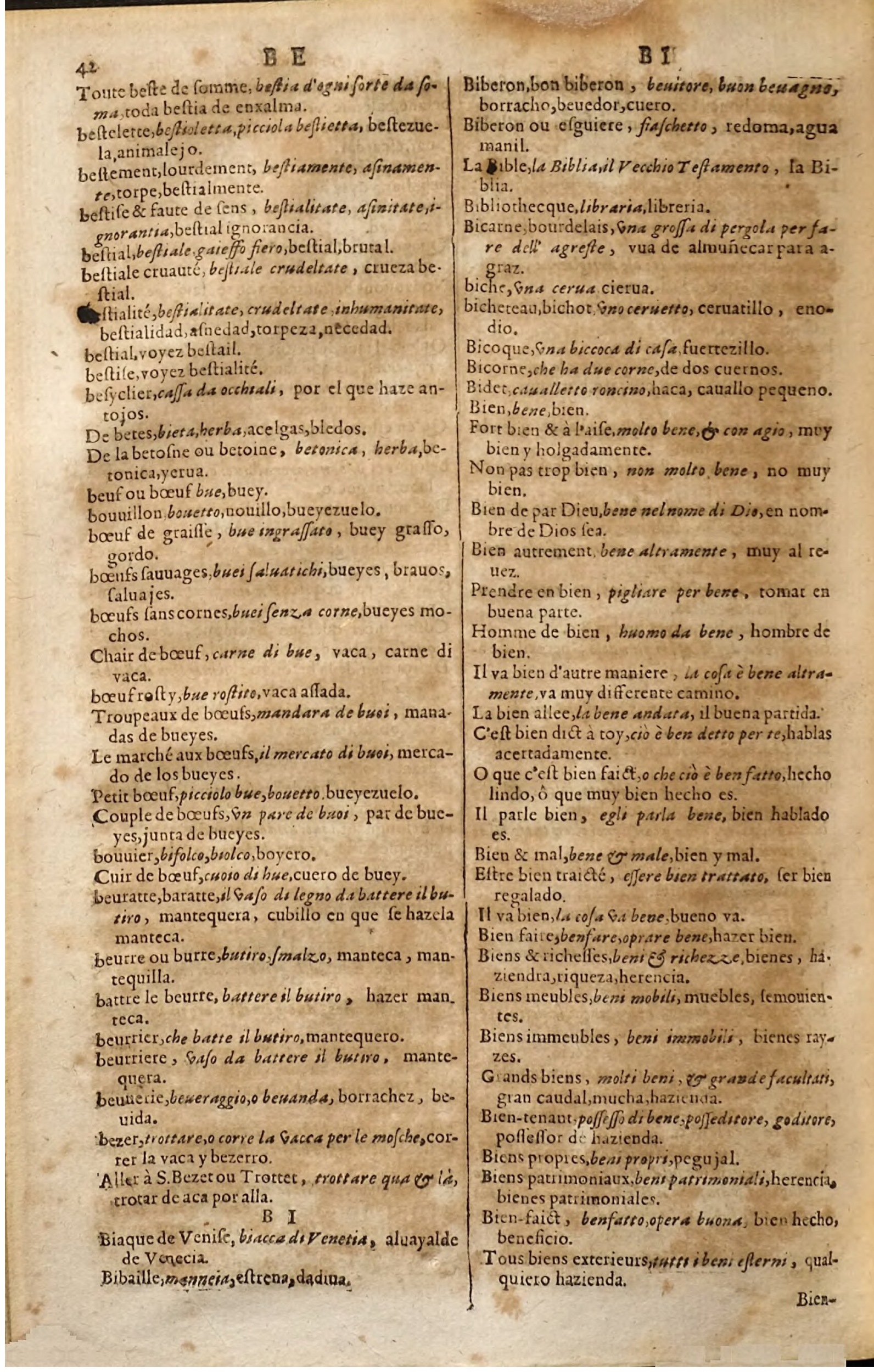 1627 - Jacques Crespin - Trésor des trois langues (Seconde partie) - Regensburg