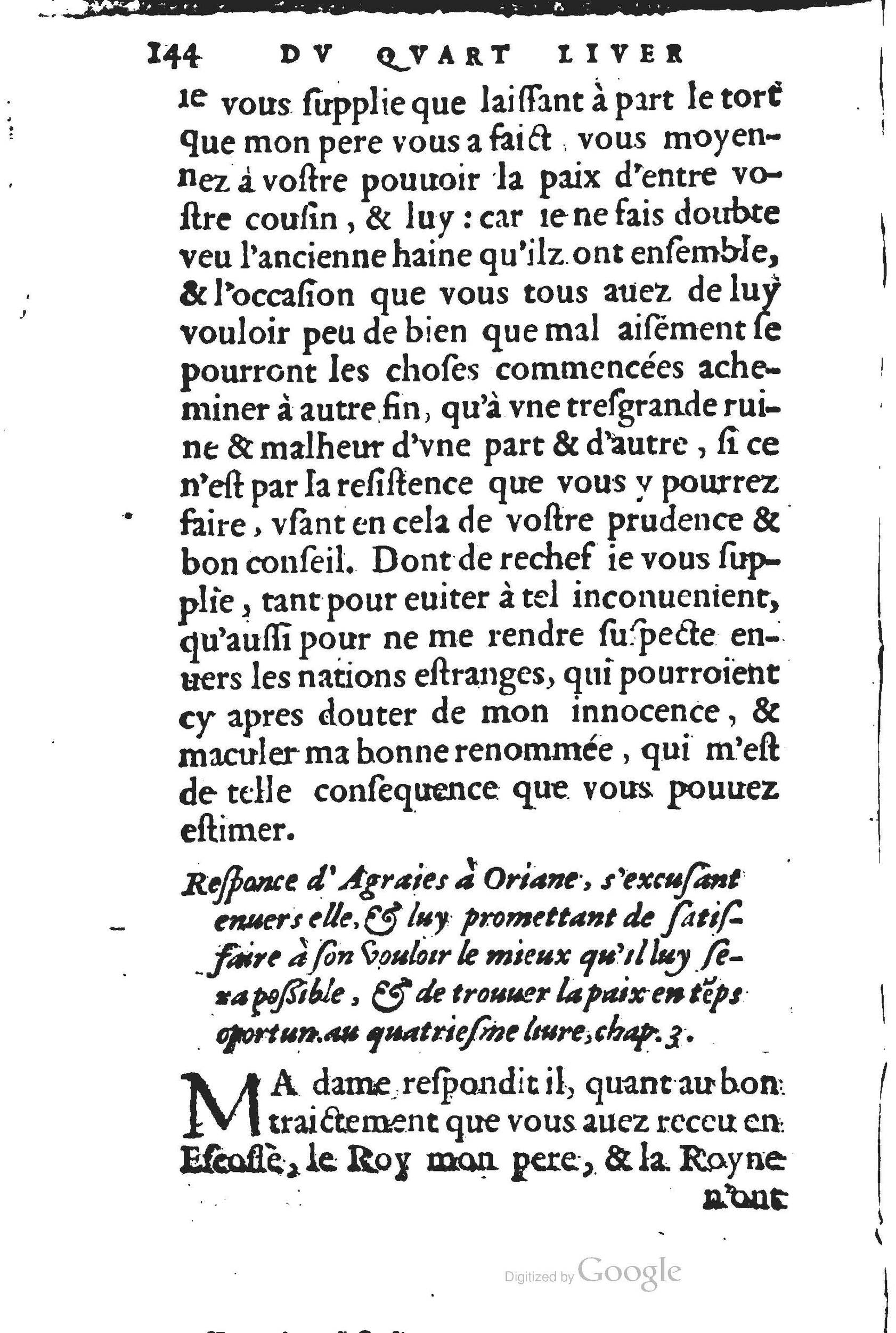 1560 - Jean d’Ogerolles et Gabriel Cotier Lyon - Trésor des Amadis - BSB Munich