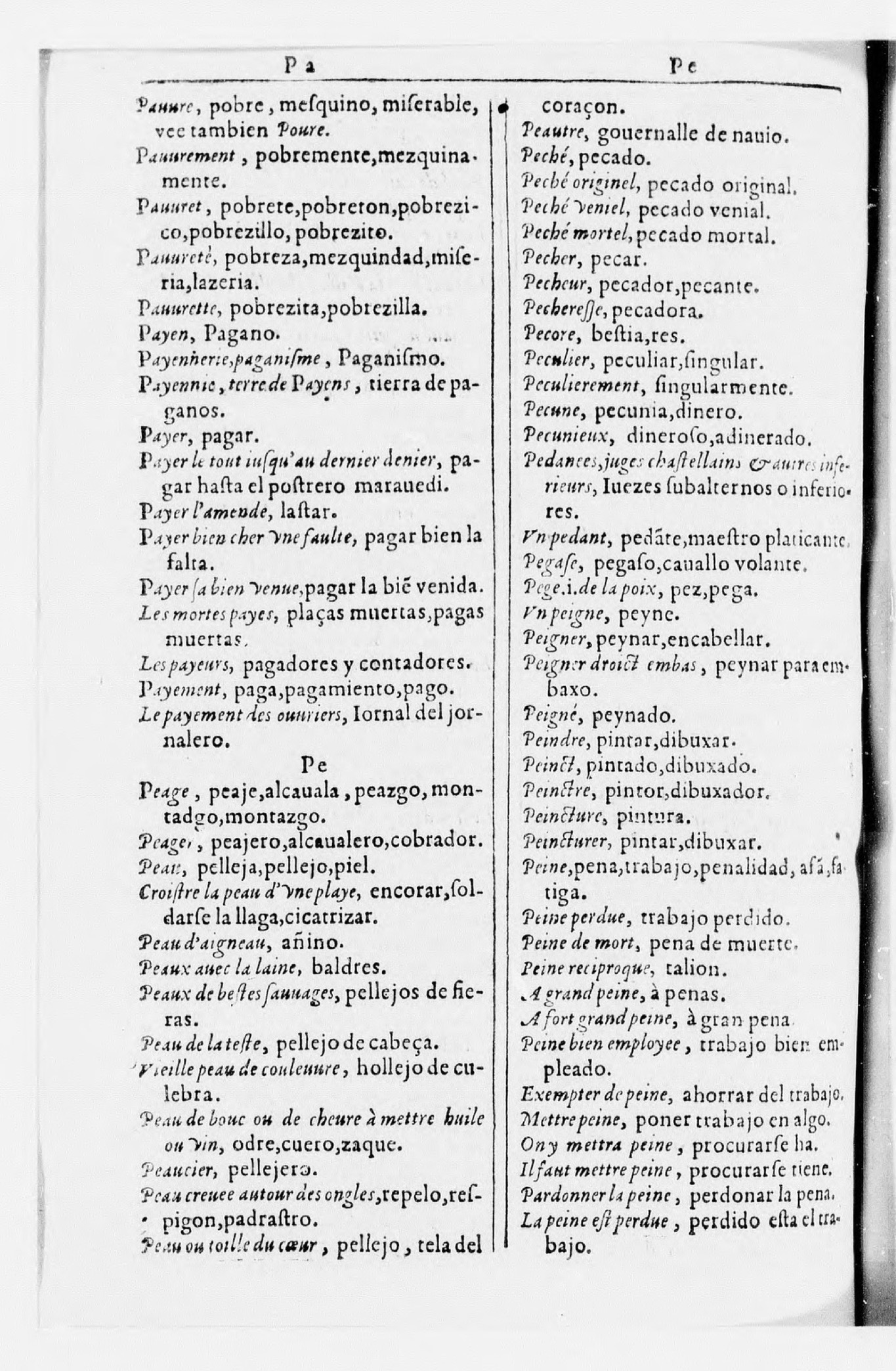 1616 - Veuve Marc Orry - Trésor des deux langues espagnole et française (Seconde partie) - BnF 1616 - Veuve Marc Orry - Trésor des deux langues espagnole et française (Seconde partie) - BnF