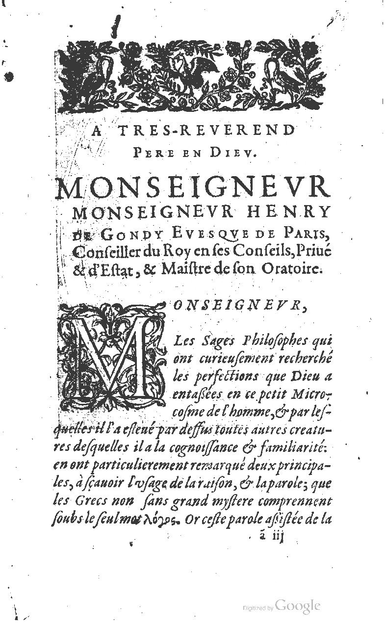 1607 - Nicolas Du Fossé - Trésor quadragésimal - T 01 - BM Lyon
