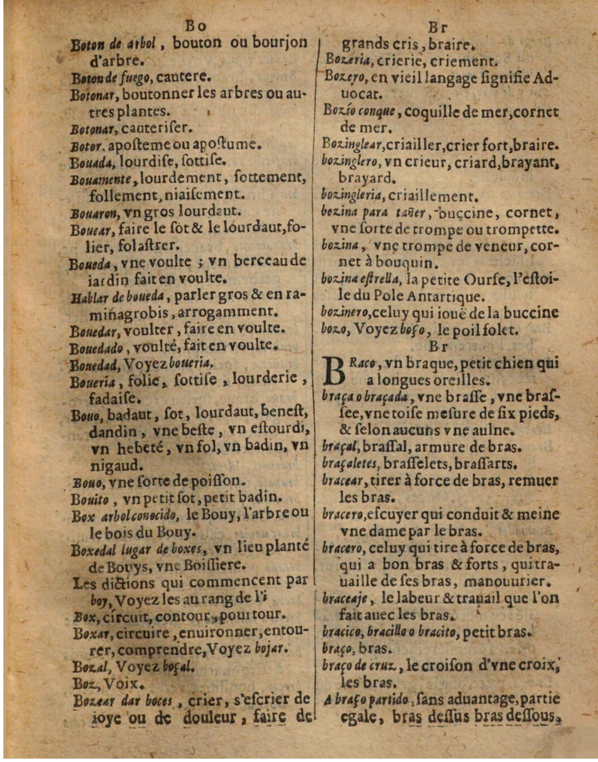 1625 - Hubert Antoine - Trésor des deux langues espagnole et française - Augsbourg