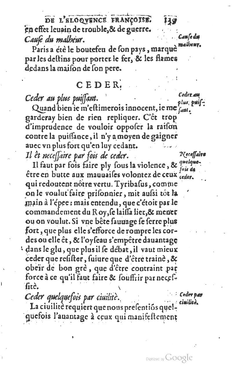 1610 - Louis Coste - Trésor de l’éloquence française (Seconde partie) - BM Lyon