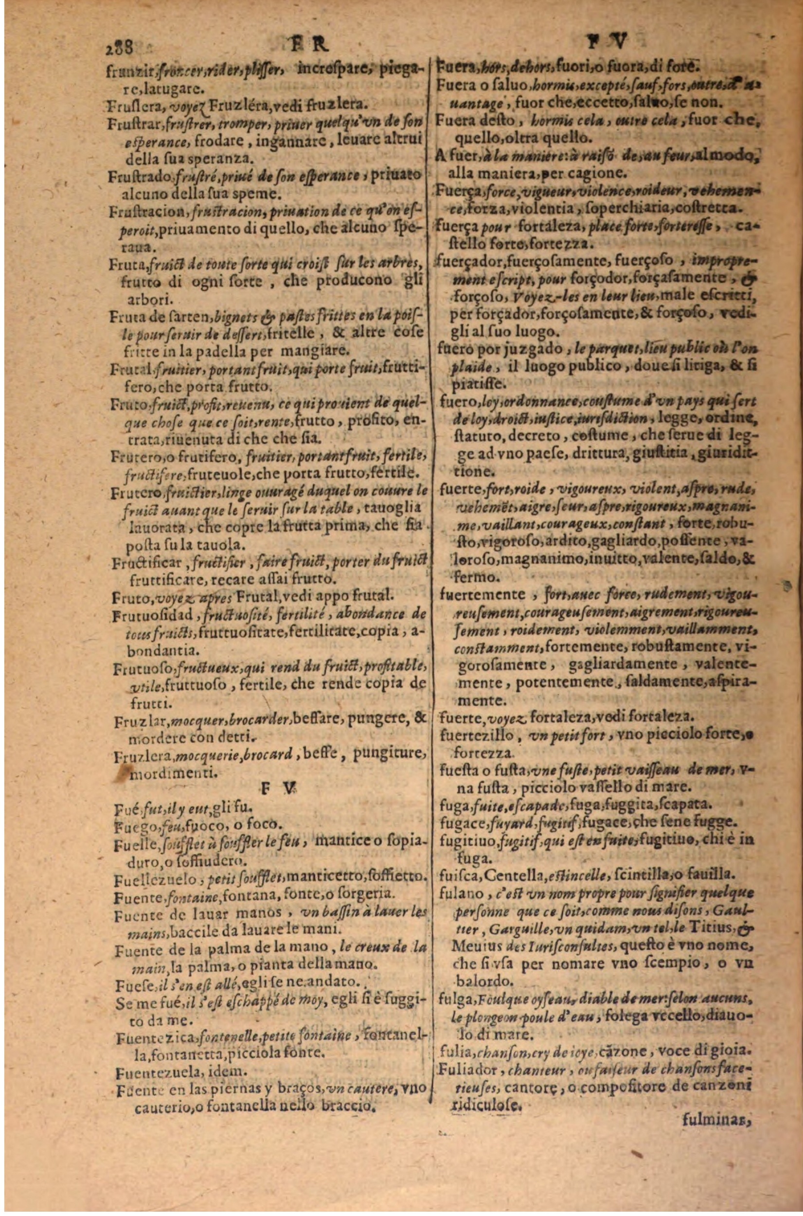 1606 - Samuel Crespin - Thresor des trois langues, francoise, italiene et espagnolle - BSB Munich