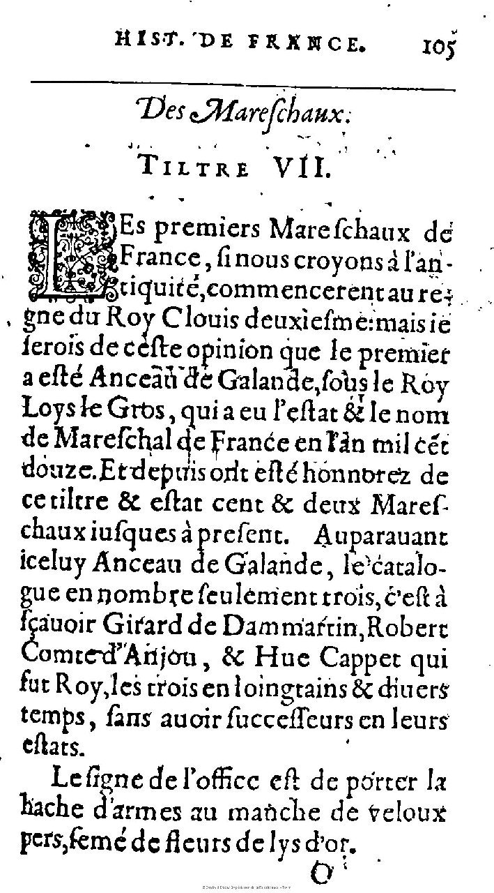 1603 - Galiot Corrozet - Trésor des histoires de France - Michigan 1603 - Galiot Corrozet - Trésor des histoires de France - Michigan