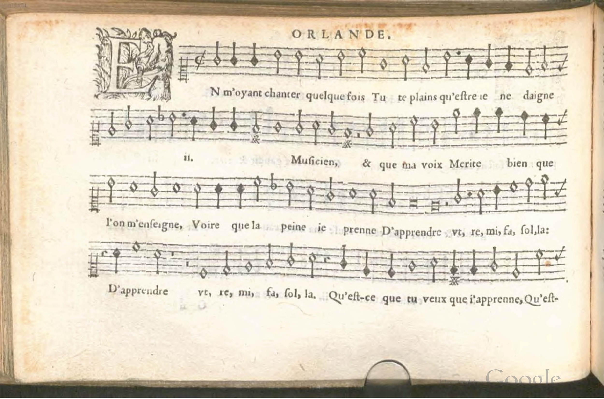 1576 - [Pierre de Saint-André] - Trésor de musique d’Orlande de Lassus Superius - BSB Munich