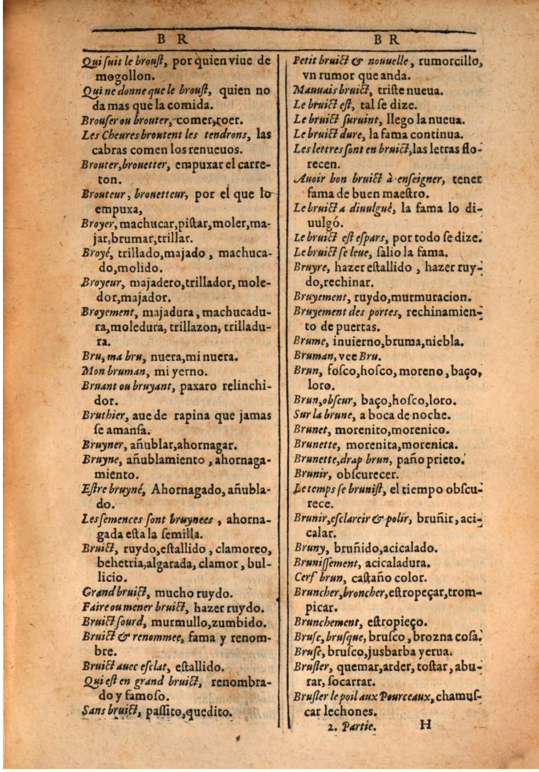 1607 - Marc Orry - Trésor des deux langues espagnole et française (Seconde partie) - BSB Munich