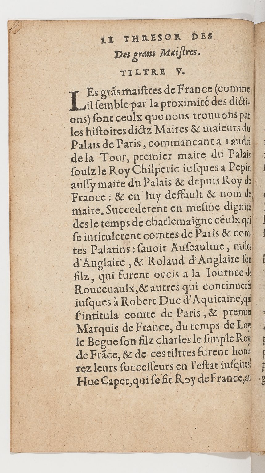1583 - Galiot Corrozet - Trésor des histoires de France - BnF