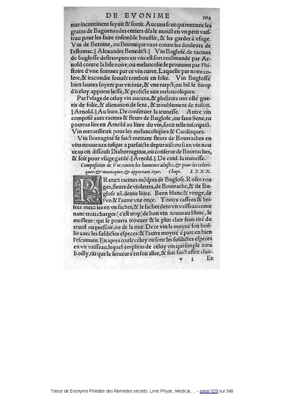 1555 - Balthazar Arnoullet - Trésor d’Évonyme Philiatre - Université Paris Cité