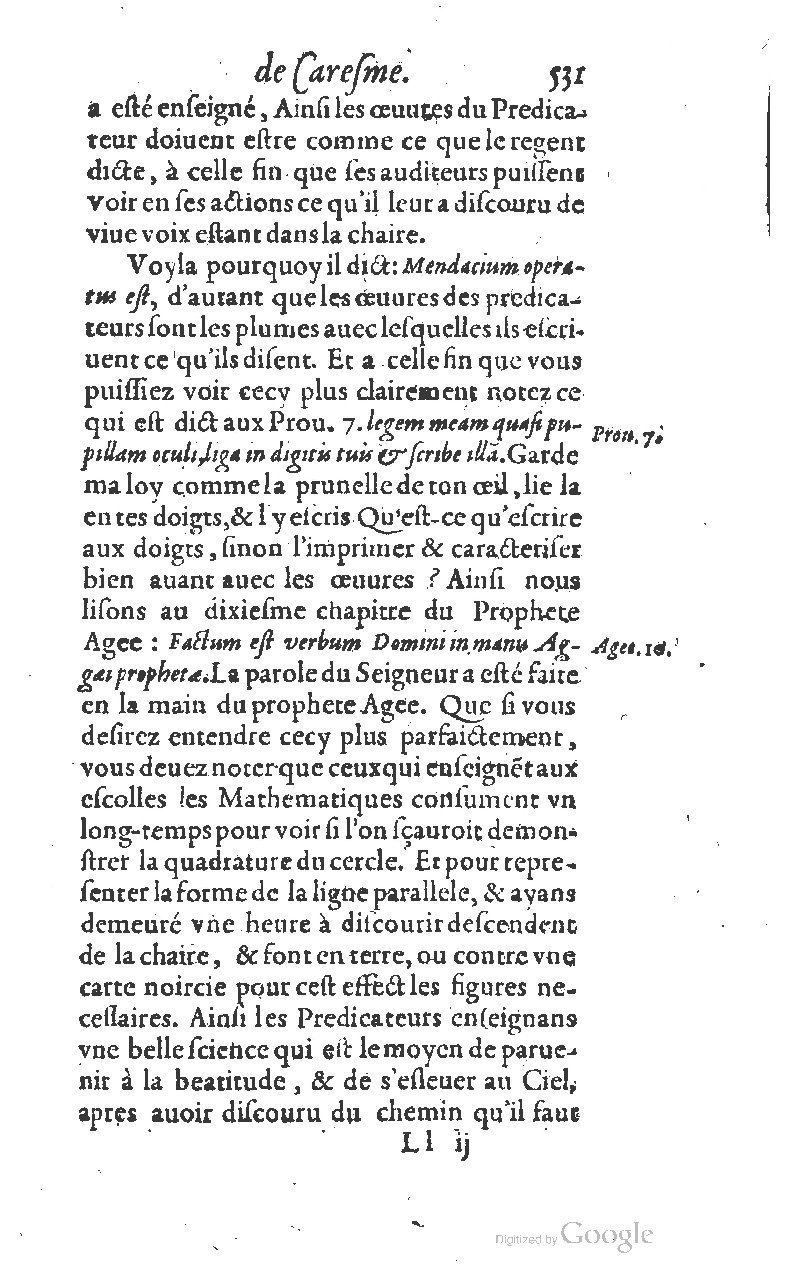1607 - Nicolas Du Fossé - Trésor quadragésimal - T 01 - BM Lyon