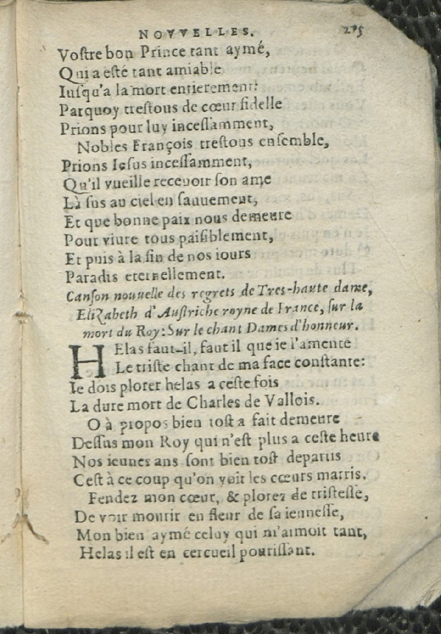 1575 - Pierre Brenouzet - Trésor de tous les recueils de chansons, tant amoureuses, rustiques, que musicales - Det KLG Copenhague