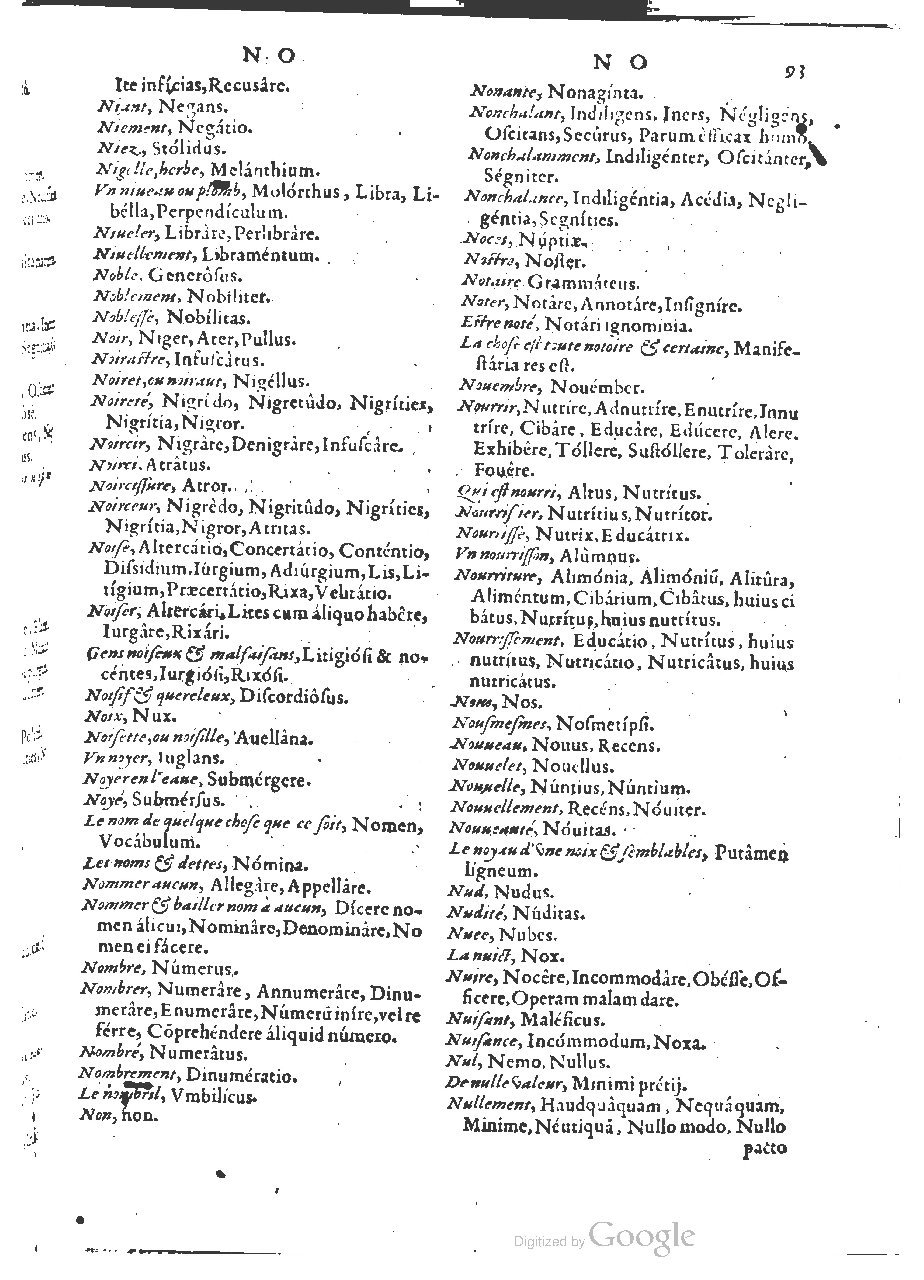 1564 - Henri Hylaire et Louis Cloquemin - Trésor des mots et traits français - BSB Munich