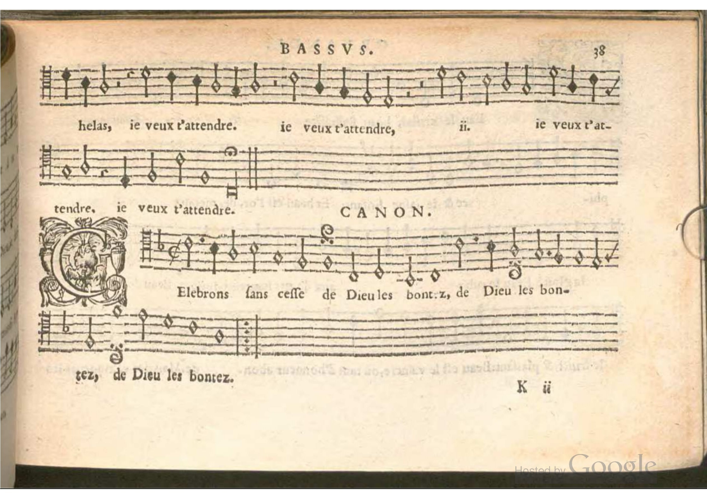 1576 - [Pierre de Saint-André] - Trésor de musique d’Orlande de Lassus Bassus - BSB Munich