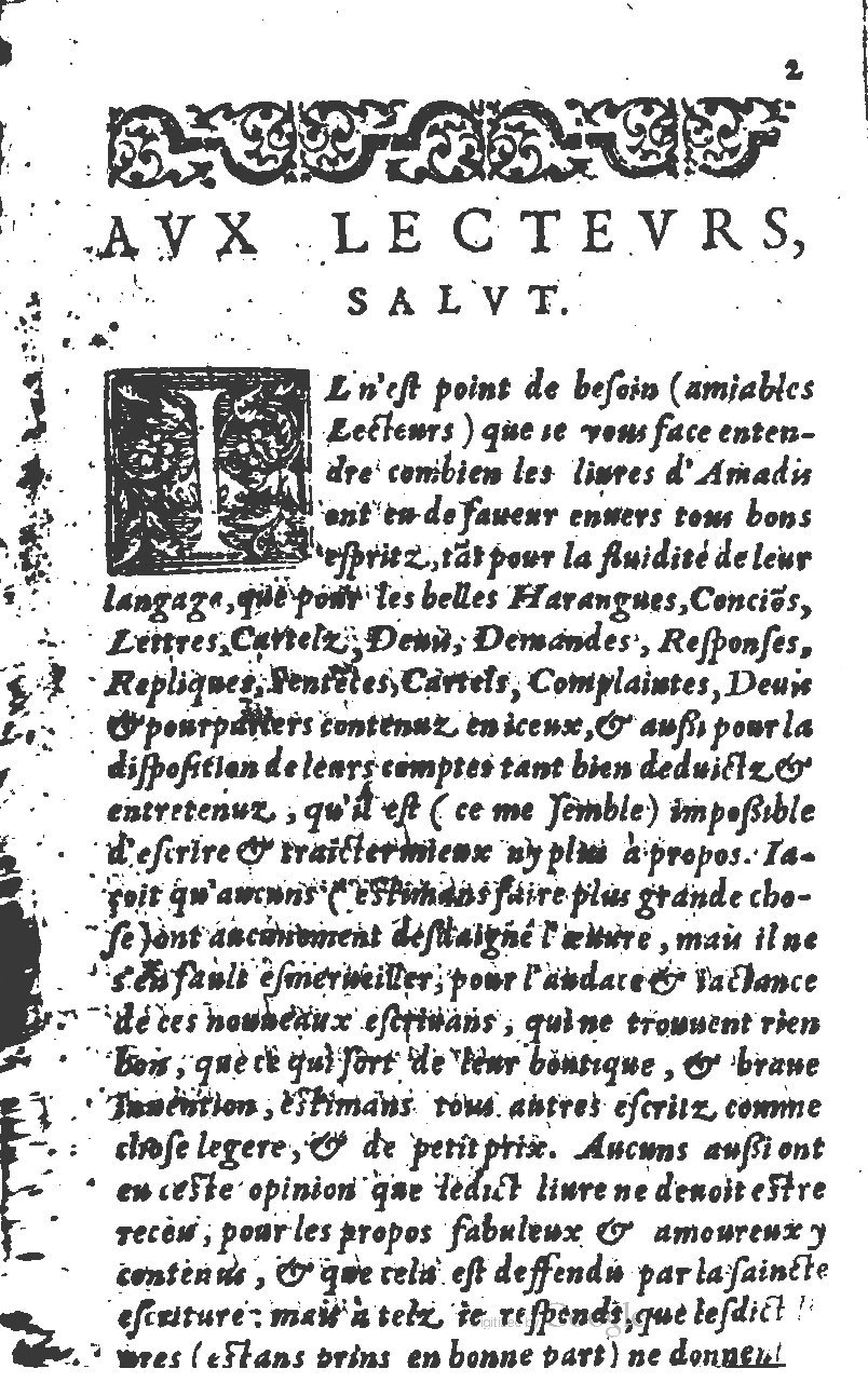 1582 - Jean Huguetan - Trésor des Amadis T. 1 - BM Lyon