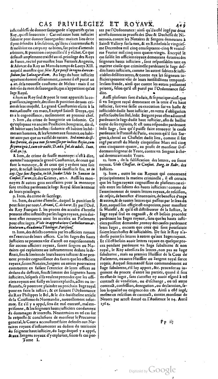 1629 - Veuve Nicolas Buon - Trésor du droit français (21754 T. 1) - BM Lyon