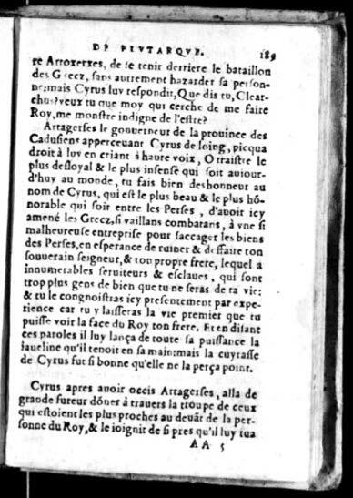 1574 - Benoît Rigaud - Trésor des vies de Plutarque - Avignon
