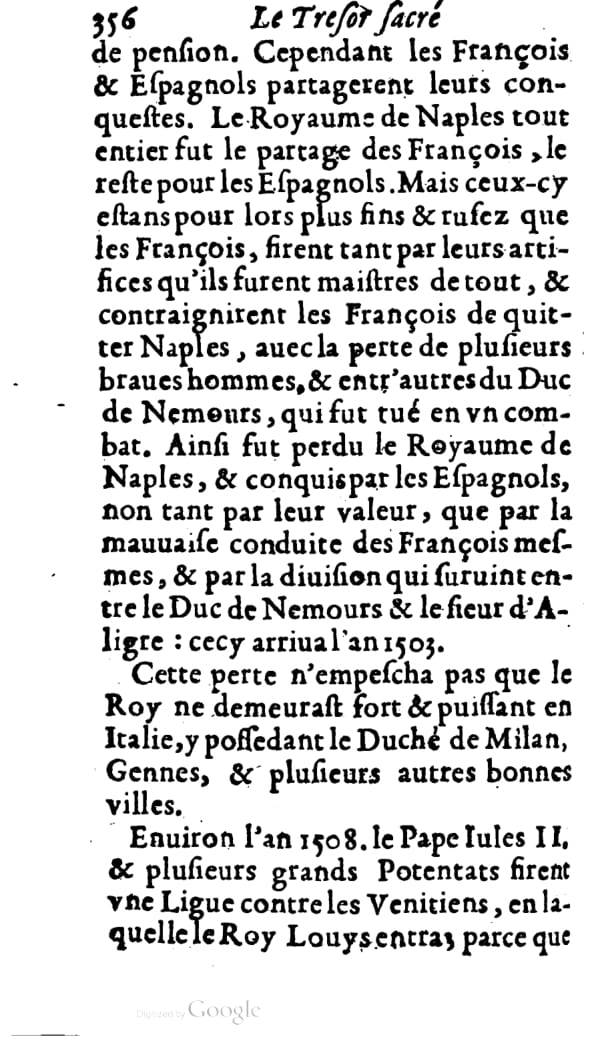 1646 - Jean Billaine - Trésor sacré ou inventaire des saintes reliques - BM Lyon