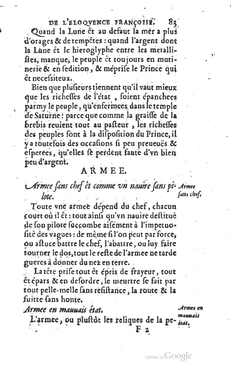 1610 - Louis Coste - Trésor de l’éloquence française (Seconde partie) - BM Lyon