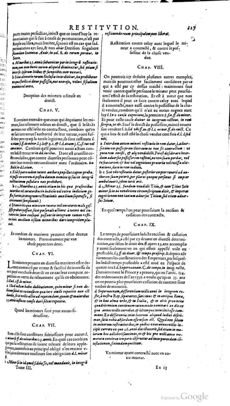 1629 - Veuve Nicolas Buon - Trésor du droit français (21754 T. 3) - BM Lyon