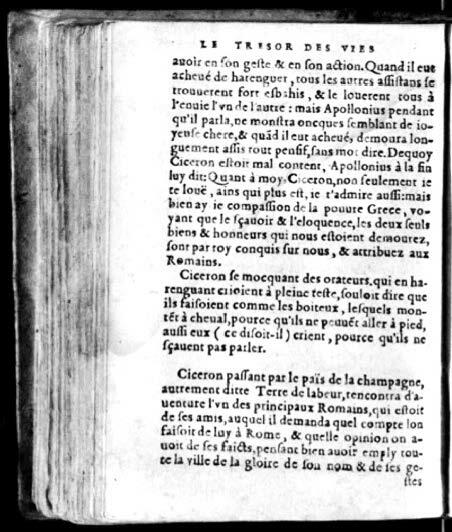 1574 - Benoît Rigaud - Trésor des vies de Plutarque - Avignon