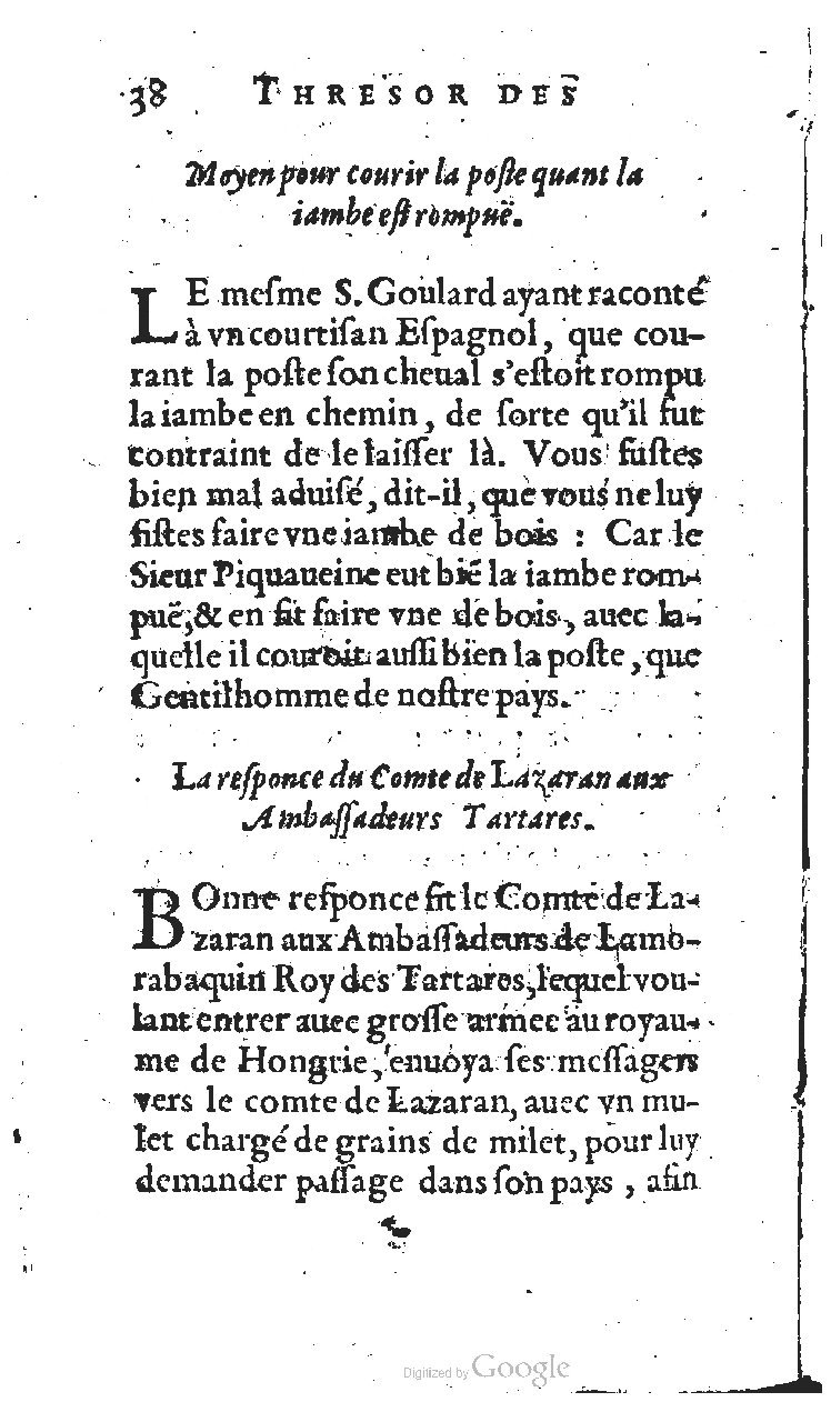 1627 - Jean Delamare - Trésor des récréations - BSB Munich