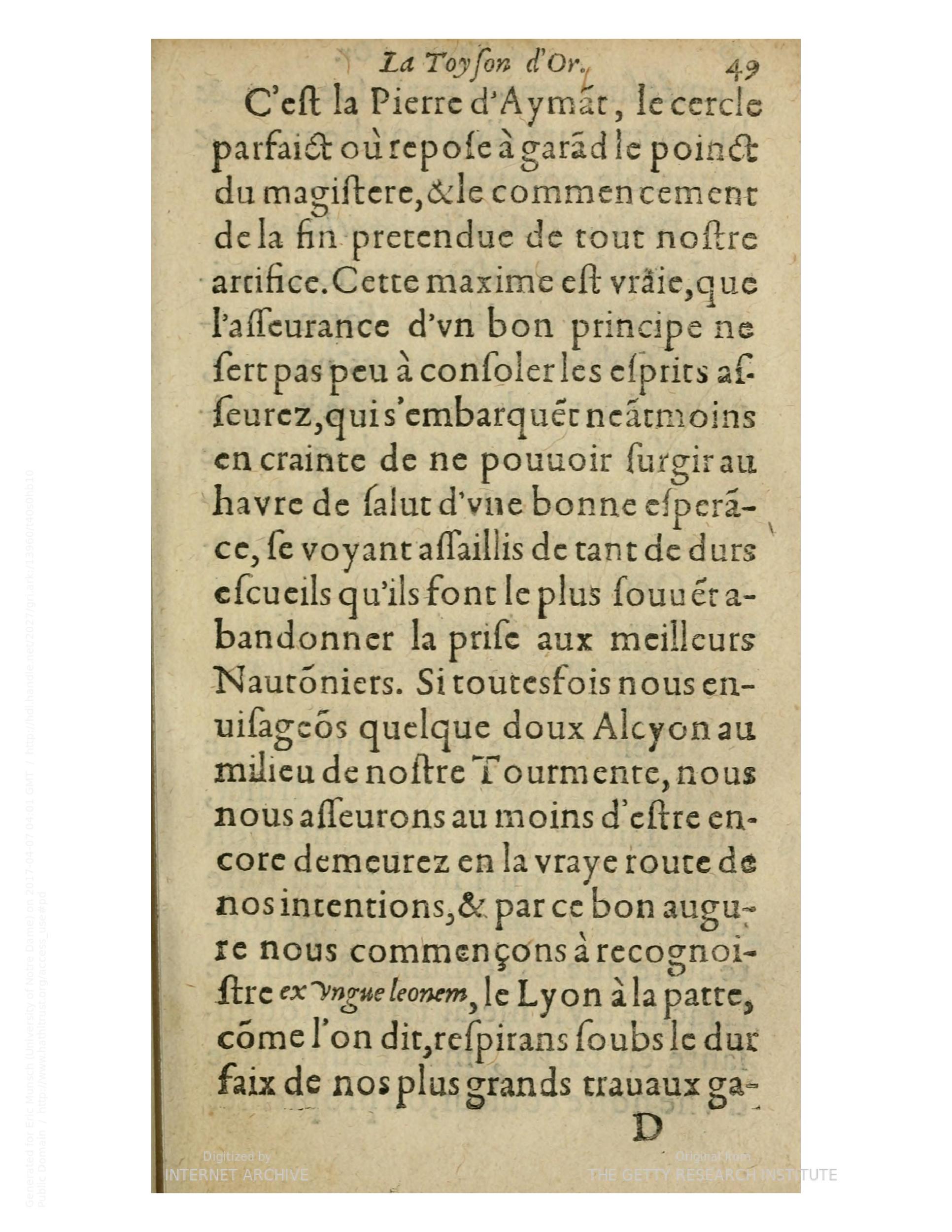 1612 - Charles Sevestre - Toison d’or ou la fleur des trésors - Getty Research Institute
