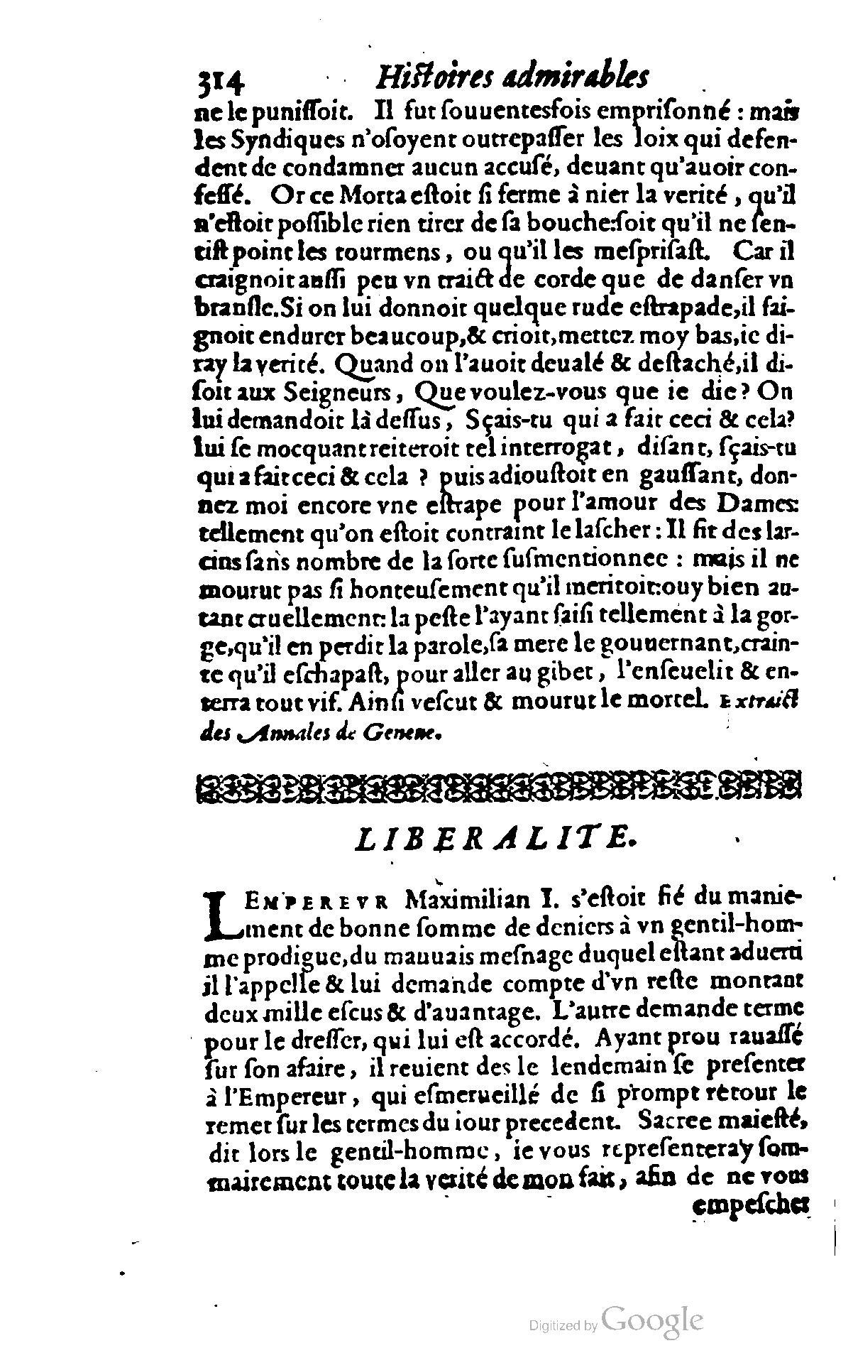 1620 - Samuel Crespin - Trésor d’histoires admirables et mémorables - BCU Lausanne