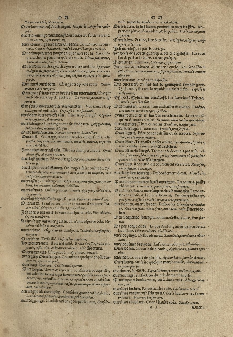1573 - Christophe Plantin - Trésor du langage bas-allemand - Greifswald