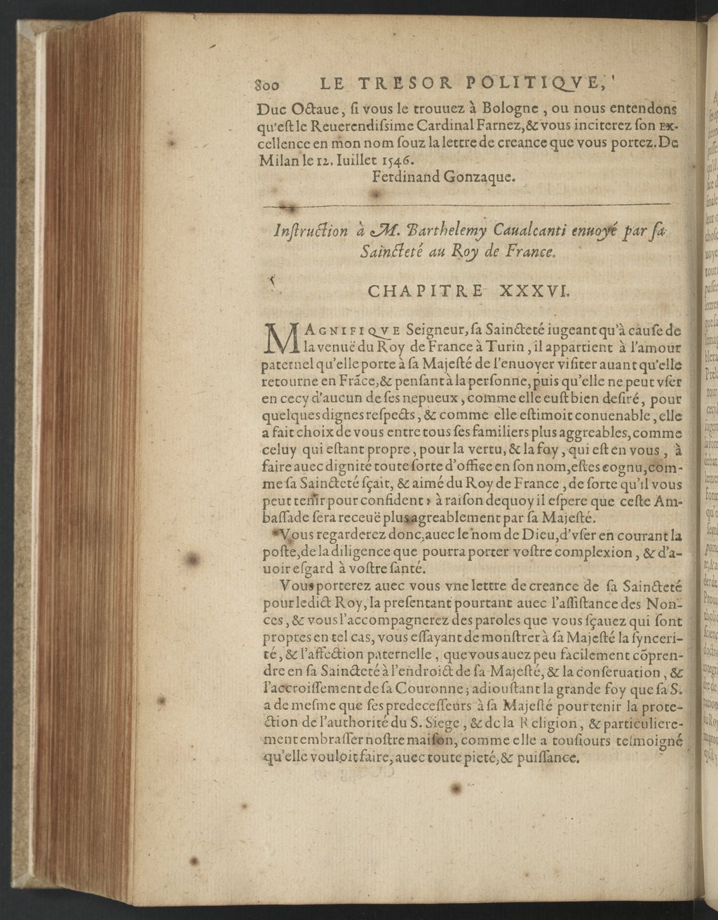 1608 - Nicolas Du Fossé - Trésor politique - BnF Tolbiac