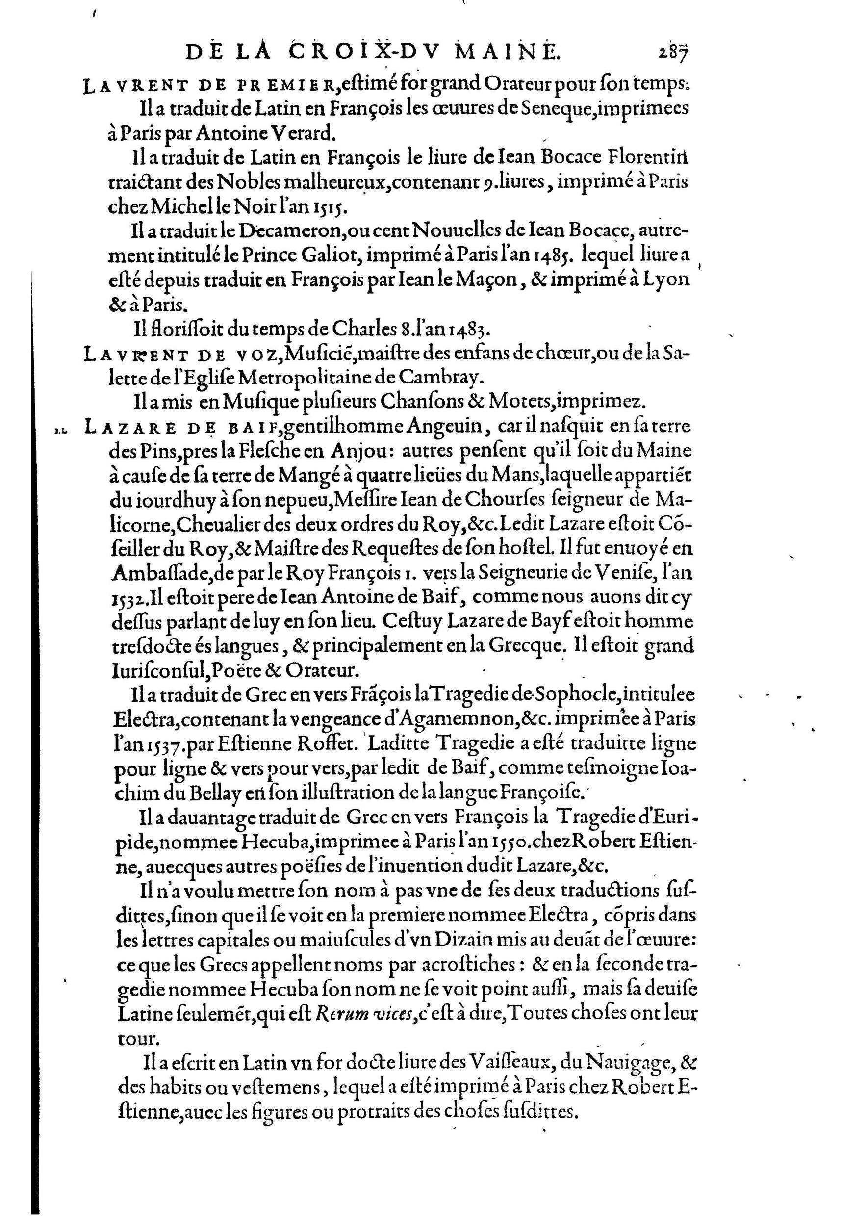 1584 - Abel L&#039;Angelier - Bibliothèques françaises - BnF