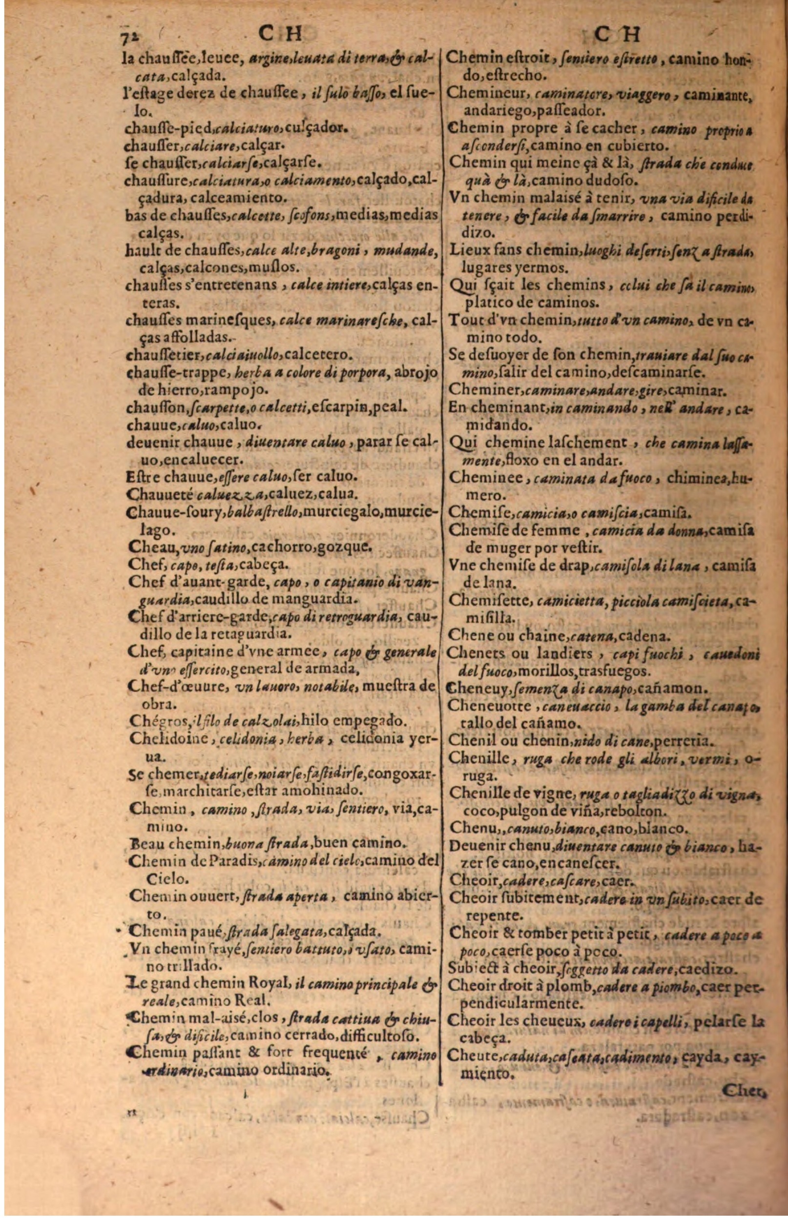 1616 - Pierre de la Rovière - Trésor des trois langues (Seconde partie) - BSB Munich