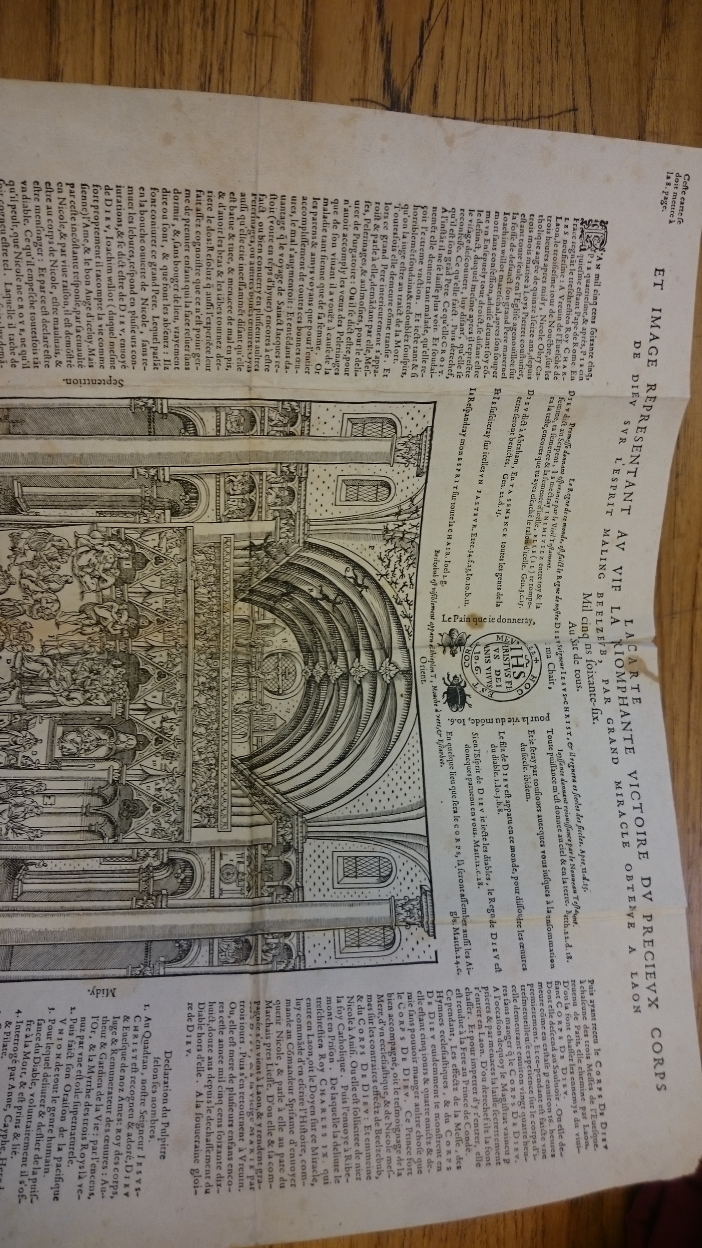 1578 - Nicolas Chesneau - Trésor et entière histoire de la triomphante victoire du corps de Dieu sur l’esprit malin - BM Lyon 1578 - Nicolas Chesneau - Trésor et entière histoire de la triomphante victoire du corps de Dieu sur l’esprit malin - BM Lyon